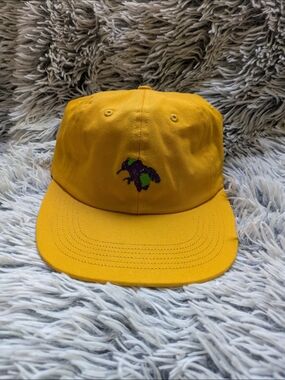 GOLF WANG ゴルフワン LOGO 6 PANEL HAT キャップ Golf Wang Yellow Black Logo 6 Panel Hat Extremely | Depop